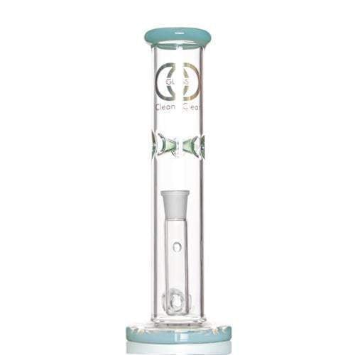 5mm-thick-glass-bongs-flower-water-pipes-with-seed-of-life-perc-114inch-height-188mm-female-joint-water-pipes 12" C&C Straight Tube Bong