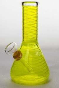 6" glass water bong