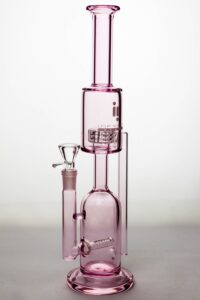 13" infyniti glass inline and shower head diffuser recycled bong