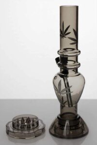 7" acrylic water pipe with grinder