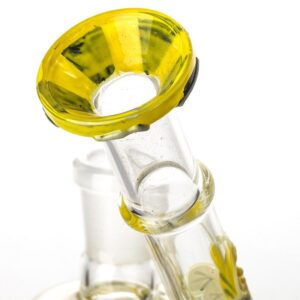 6" Honeybee Pattern Glass Dab Rig