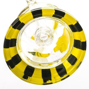 6" Honeybee Pattern Glass Dab Rig