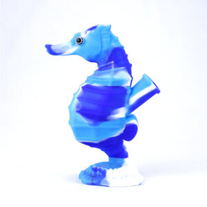 6" Seahorse Theme Silicone Dab Rig