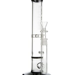 Grav Labs 12" Straight Water PIpe w/Disc Perc - Black