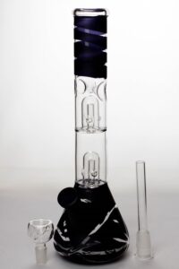 6b40dc57-c0b0-4ed8-b141-534be0eb307f 12" Double Dome Perc Beaker Bong