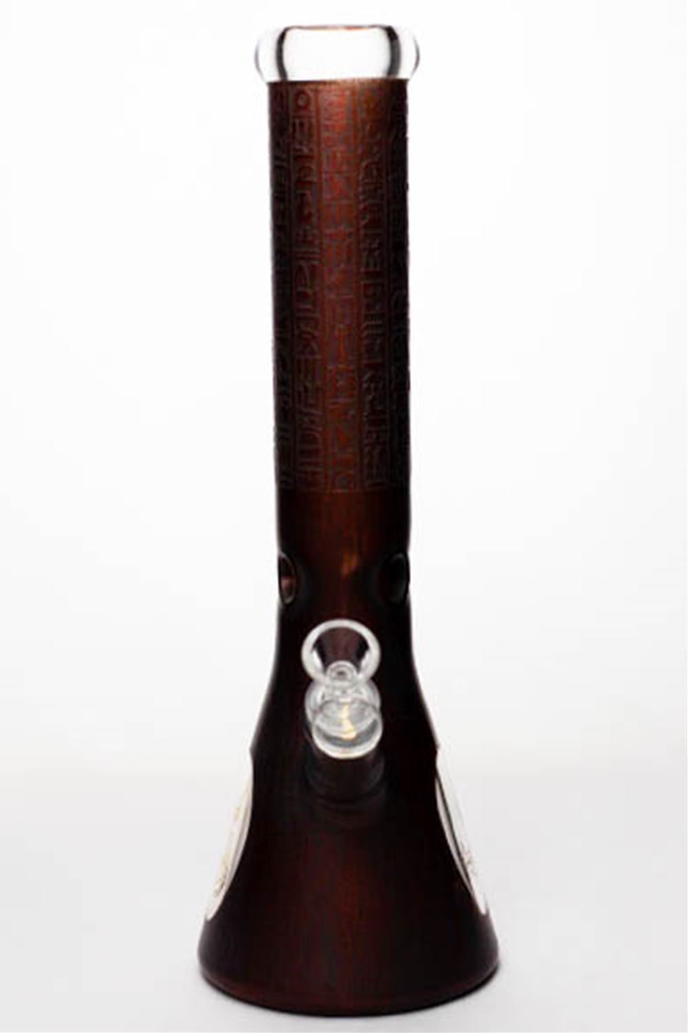 6be1e7cc-aac2-4bcb-b5fe-6cabb8c07f6b 14" Genie Egyptian Hieroglyphs Classic Beaker Bong