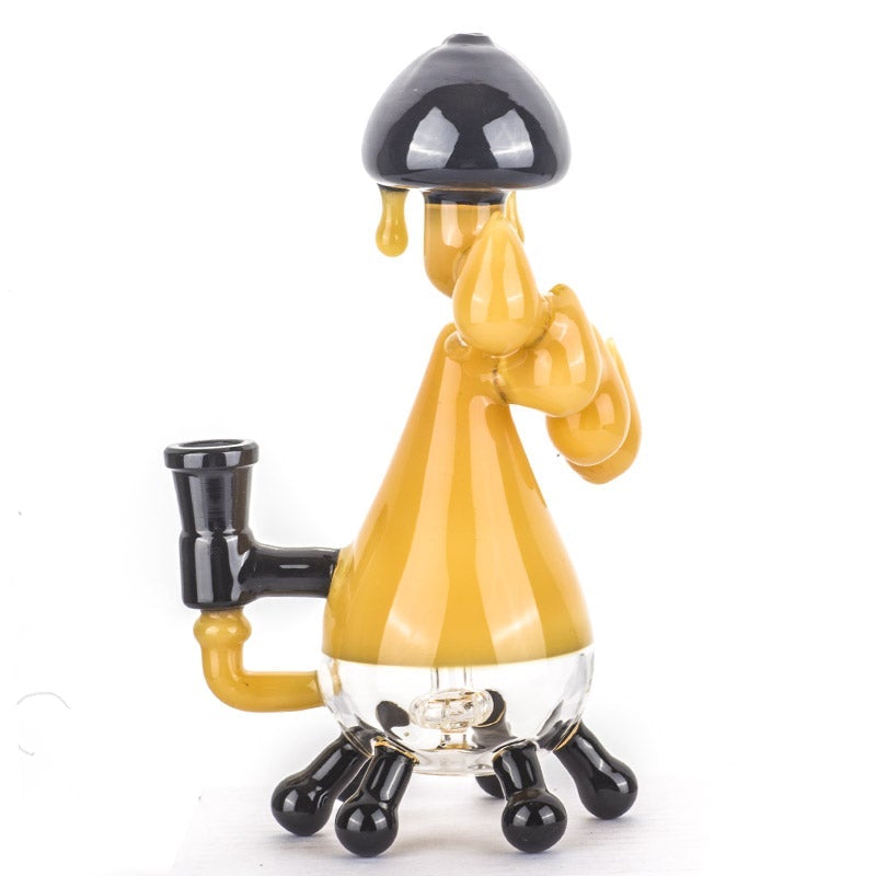 7.5NoveltyGlassBongWaterPipesForSaleFreeShipping_3 7.5" Novelty Glass Dab Rig
