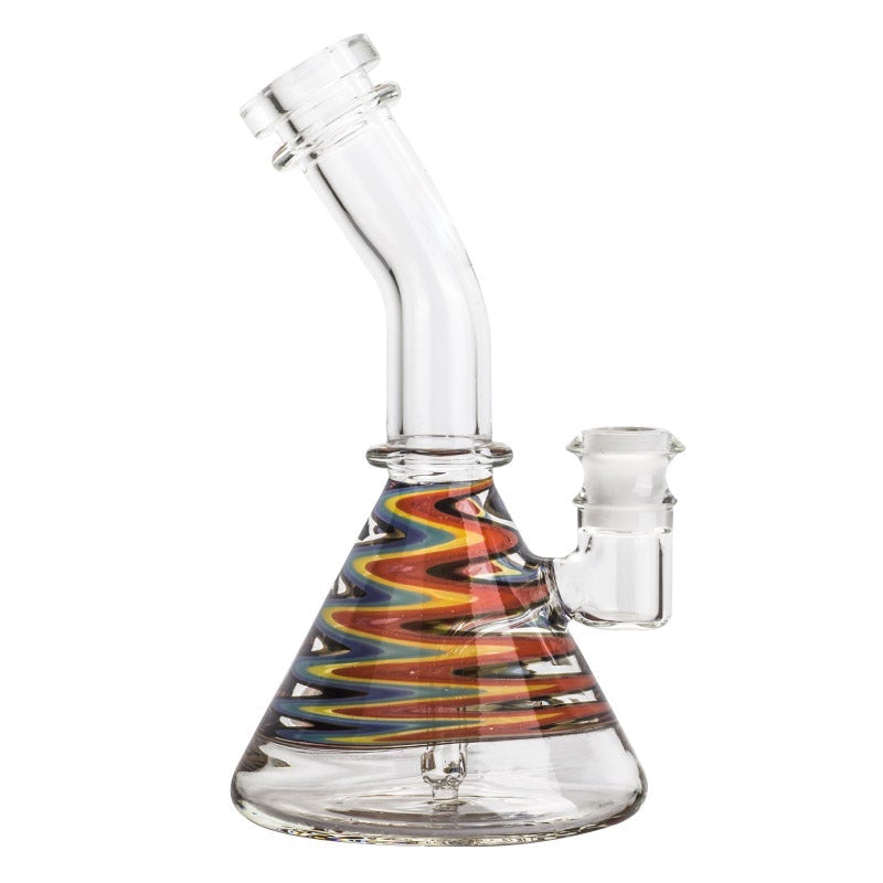 7.5ZigzagPatternBeakerBongWaterPipesForSaleFreeShipping_1 7.5" Zigzag Pattern Beaker Bong