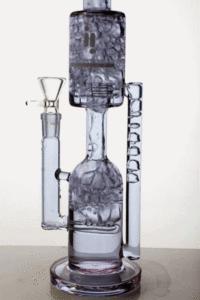 13" infyniti glass inline and shower head diffuser recycled bong