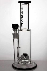 7256d925-92fe-45c9-8c8e-0bcd96d01df2 14" Ghost Glass Mini Showerhead Diffused Water Bong