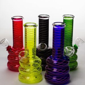 6" glass water bong