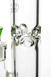 77e5258f-b143-46c8-9327-968c5fed400f 18" Ghost thick glass Thriple Flat Diffuser water bong