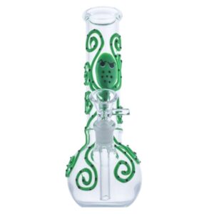 7" Octopus Pattern Glass Bong