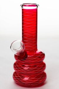 6" glass water bong