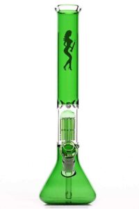 7e005ee0-8657-45e9-9848-4bfe07a781f2 18" volcano 6 arms colored glass bong