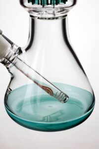 7fd24697-4316-4672-893c-8de8fa1848d9 18" genie 12 arms beaker colored bottom water bong
