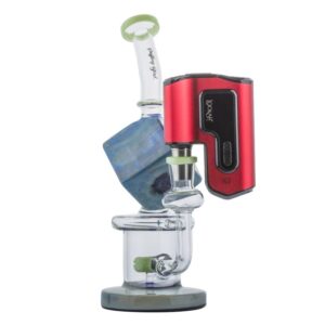 8.5" Blue Cube Glass Dab Rig w/ Lookah Q7 Electric Dab Nail