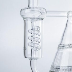 Pyramid Multi-Perc Recycler Glass Bong Set w/ Carb Cap and Banger