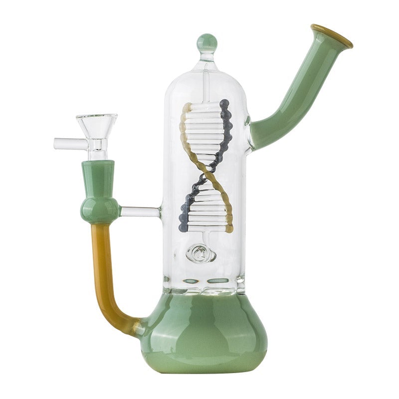 8.7DNAHelixGlassPercBongWaterPipesForSaleFreeShipping_1 8.7" DNA Helix Glass Perc Bong