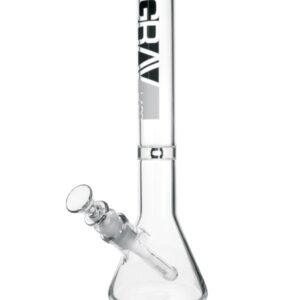 Grav Labs 8" Beaker Water Pipe - Clear