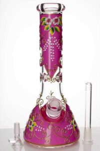 84cb5148-e9f6-4e32-b894-77d93e4e16a7 13" Flower Artwork Beaker Bong