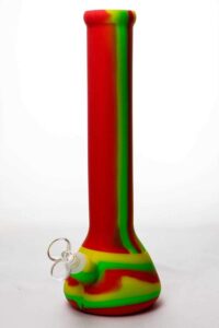 13" Stripe Silicone Beaker Bong
