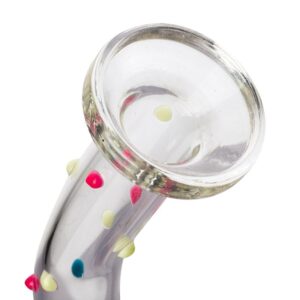 8ClearGlassPortableBongWaterPipesForSaleFreeShipping_4 8" Clear Glass Honeycomb Perc Dab Rig