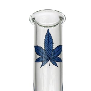 8MarijuanaLeafBasicGlassBongWaterPipesForSaleFreeShipping_2_81fc4507-d40f-487c-a50e-20cfa3c40f82 8" Marijuana Leaf Basic Glass Bong