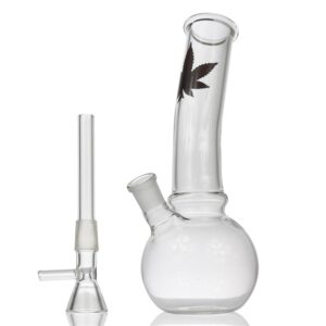 8MarijuanaLeafBasicGlassBongWaterPipesForSaleFreeShipping_4_3300a81b-ccb7-49d0-bc36-cfc7702697b4 8" Marijuana Leaf Basic Glass Bong