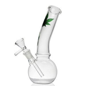 8MarijuanaLeafBasicGlassBongWaterPipesForSaleFreeShipping_7_42822d2e-decb-4ba6-9b97-3242cccf9d1e 8" Marijuana Leaf Basic Glass Bong