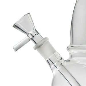 8MarijuanaLeafBasicGlassBongWaterPipesForSaleFreeShipping_8 8" Marijuana Leaf Basic Glass Bong