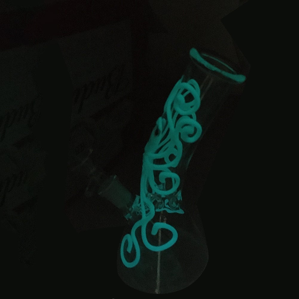 8OctopusGlow-In-The-DarkBongWaterPipesForSaleFreeShipping_2 8" Octopus Glow-In-The-Dark Bong