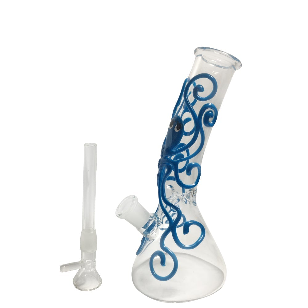 8OctopusGlow-In-The-DarkBongWaterPipesForSaleFreeShipping_3 8" Octopus Glow-In-The-Dark Bong