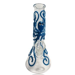 8OctopusGlow-In-The-DarkBongWaterPipesForSaleFreeShipping_7 8" Octopus Glow-In-The-Dark Bong
