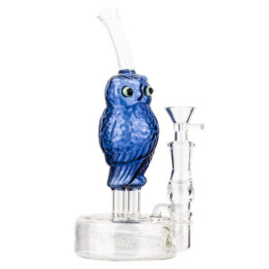 8" Owl Theme Glass Bong
