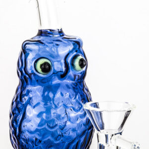 8" Owl Theme Glass Bong