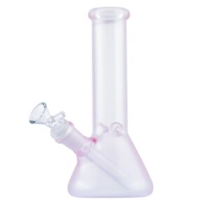 8" Frosted Glass Beaker Bong