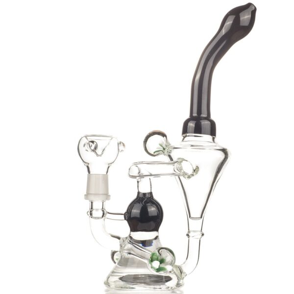 8" Heady Flower Pendant Recycler Dab Rig