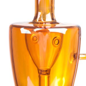 8" Heady Orange Glass Bong