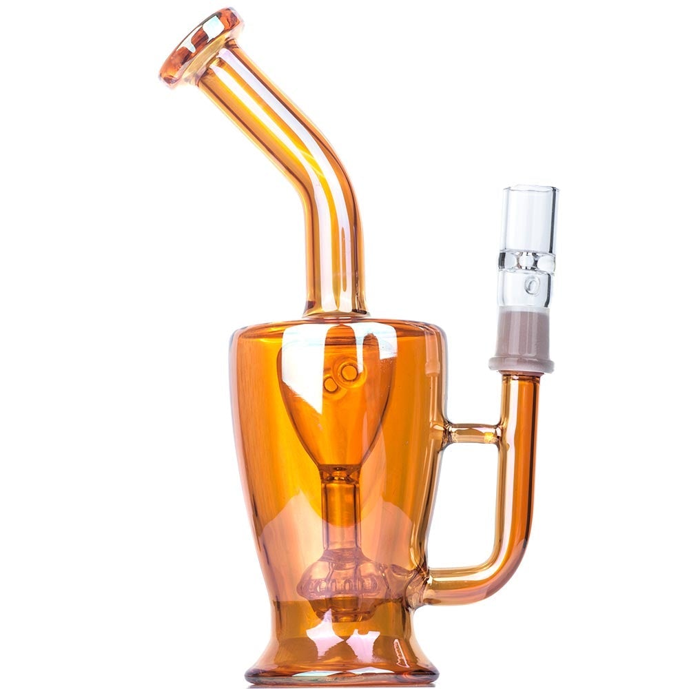 8_Inch_Heady_Orange_Glass_Bong_-_Glass_Bongs_For_Sale_-_Puffing_Bird_4 8" Heady Orange Glass Bong