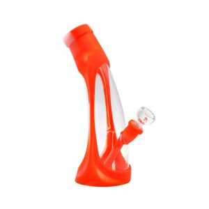 8" Horn Glass and Silicone Bong
