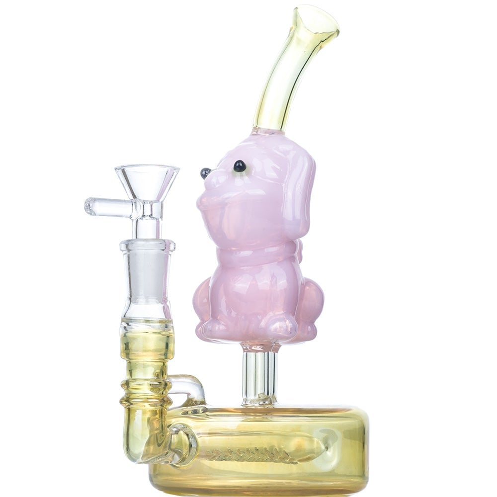 8_inch_Doggie_Theme_Glass_Bong_-_girly_bongs_for_sale_-_Puffing_Bird_2 8" Doggie Theme Glass Bong