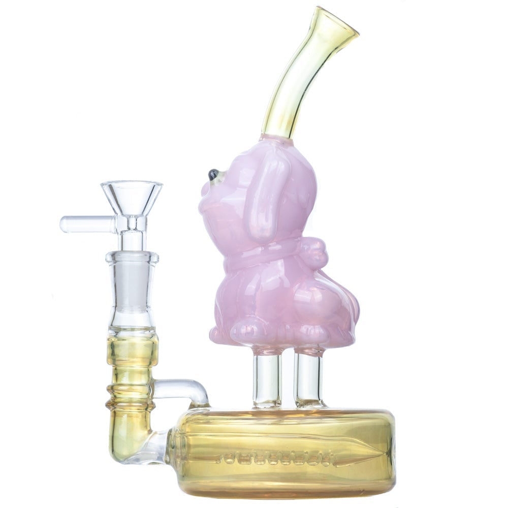 8_inch_Doggie_Theme_Glass_Bong_-_girly_bongs_for_sale_-_Puffing_Bird_3 8" Doggie Theme Glass Bong
