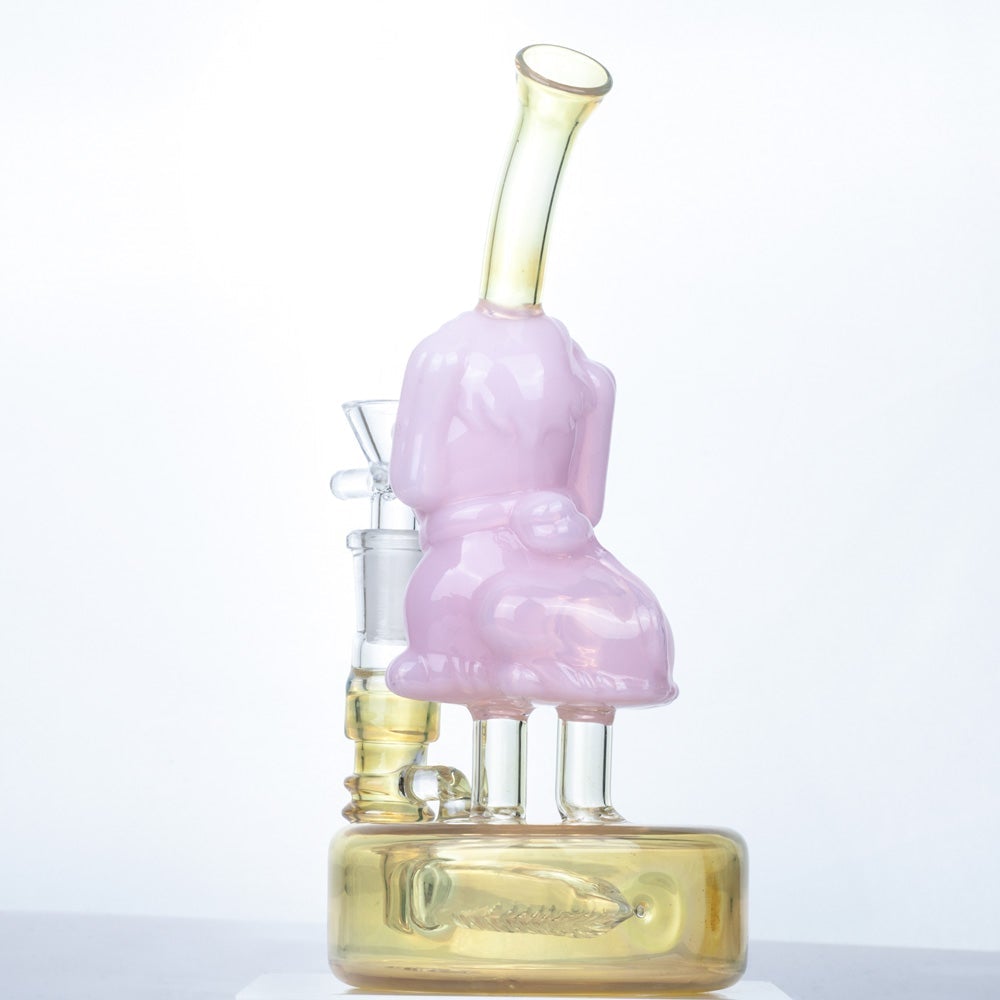 8_inch_Doggie_Theme_Glass_Bong_-_girly_bongs_for_sale_-_Puffing_Bird_4 8" Doggie Theme Glass Bong