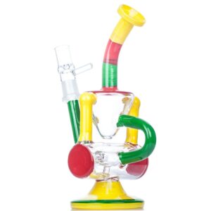 8" Rasta Color Recycler Dab Rig