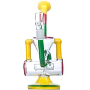 8" Rasta Color Recycler Dab Rig
