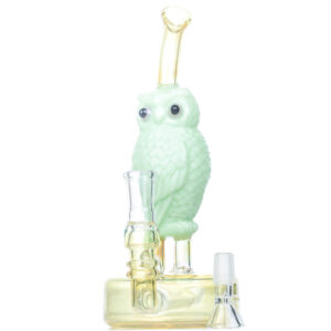 8" Owl Theme Glass Bong