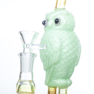 8" Owl Theme Glass Bong