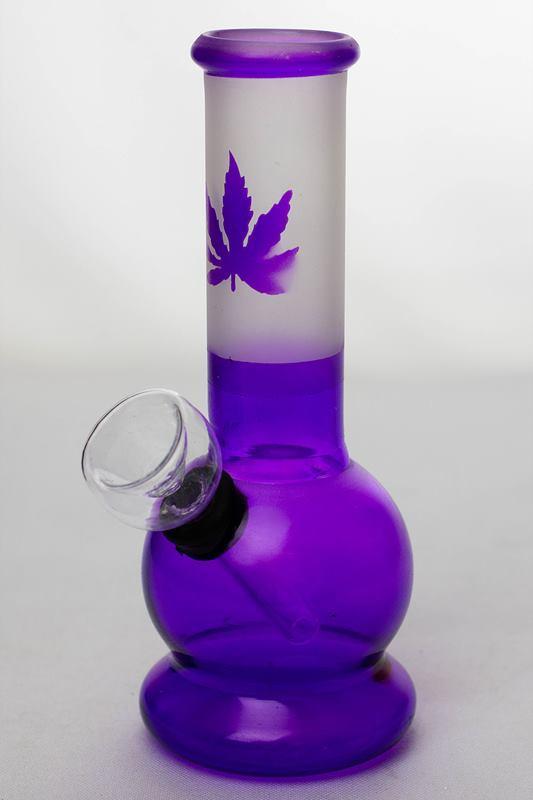 8a94ac34-8c21-4f28-87b9-4f88d9eb8bfa 6" Two tone color purple glass water bong