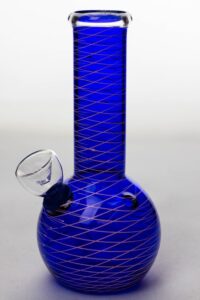6" glass water bong